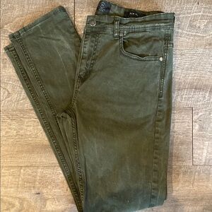Cotton On Slim Green Jeans with Classic Style